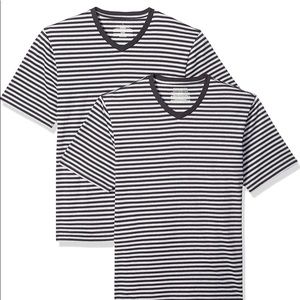 Black Stripped V-Neck Shirts